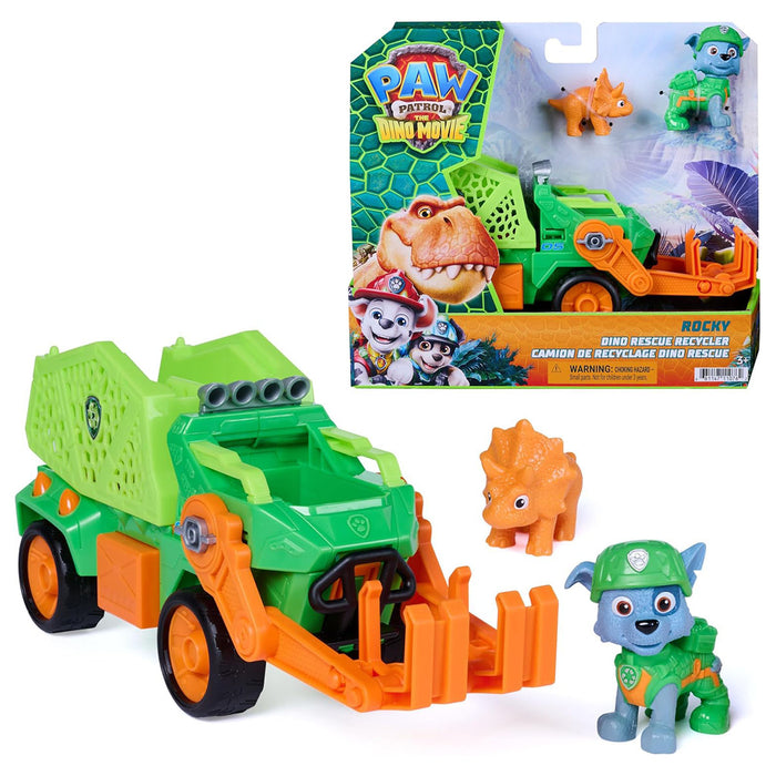 PAW Patrol: The Dino Movie: Rocky Dino Rescue Recycler Vehicle