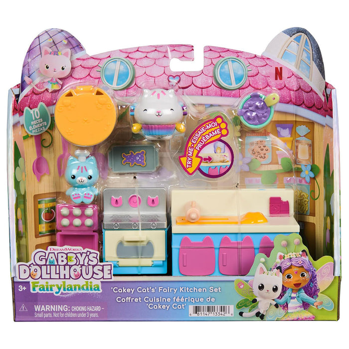 Gabby's Dollhouse Fairylandia Cakey Cat's Fairy Kitchen Set