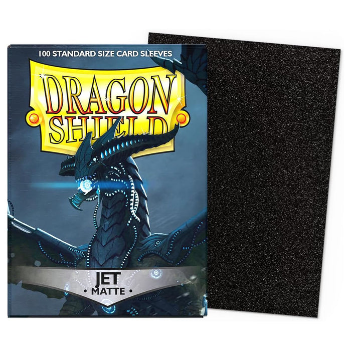 Dragon Shield Jet Matte Standard Size Card Sleeves (100 Pack)
