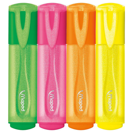 Maped Glitter Fluo Highlighter (4 Pack)
