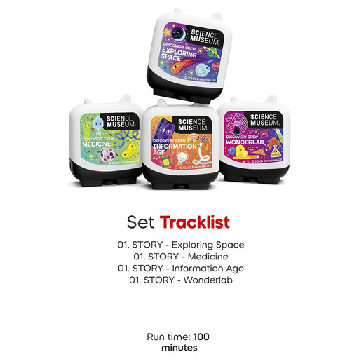 Tonies Toniebox Science Museum: Discovery Crew Pocket Audio Set (4 Pack)