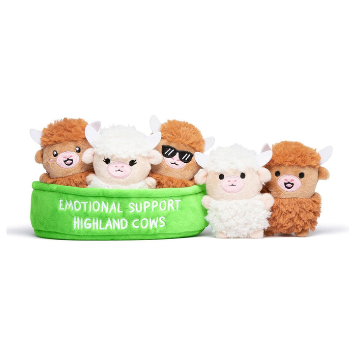 Emotional Support Highland Cows Plush Set
