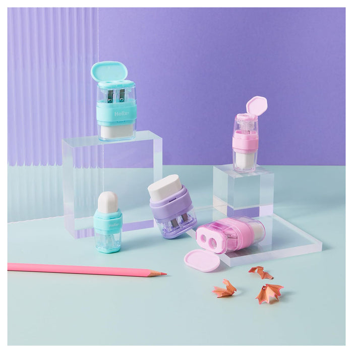 Helix Duo Eraser & Sharpener (styles vary)