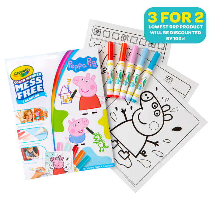 Crayola Color Wonder Mess Free Colouring Peppa Pig