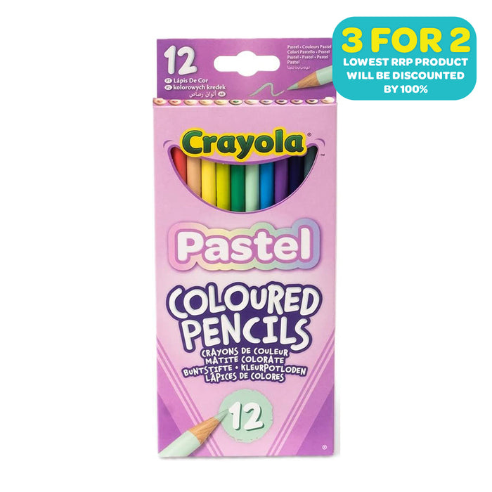 Crayola 12 Pastel Coloured Pencils