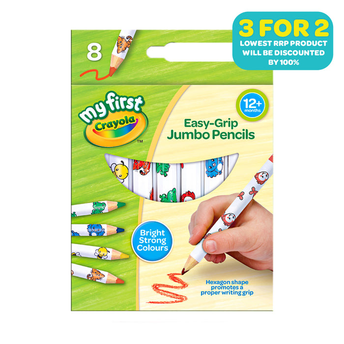 Crayola My First Easy-Grip Jumbo Pencils (8 Pack)