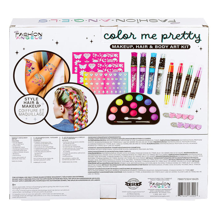 Fashion Angels Colour Me Pretty Makeup, Hair & Body Art Kit