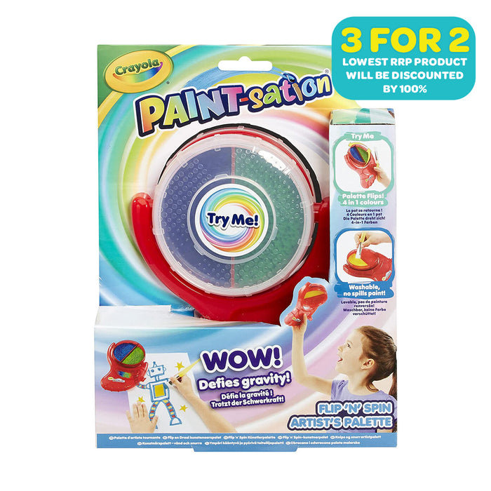 Crayola Paint-sation Flip 'n' Spin Artist's Palette