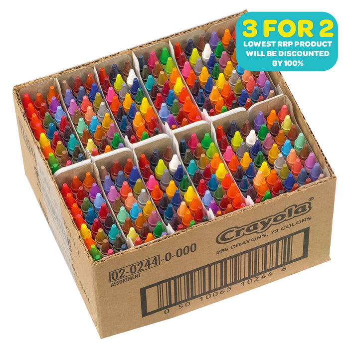 Crayola Coloured Crayons (288 Class Pack)