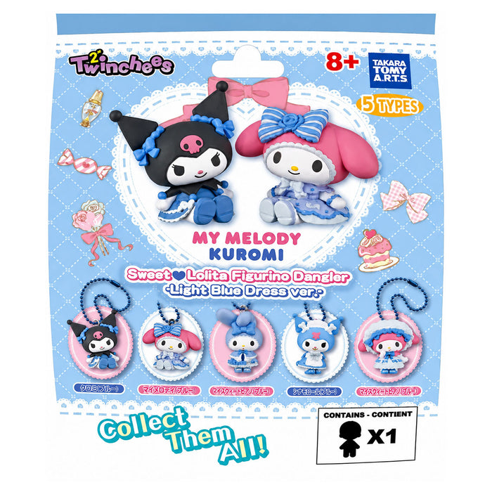 Twinchees My Melody Kuromi Sweet Lolita Figurine Dangler (styles vary)