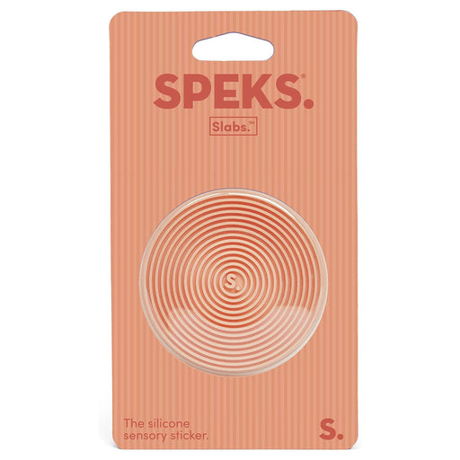 Speks Slabs Groove Circle Orange Silicone Sensory Sticker
