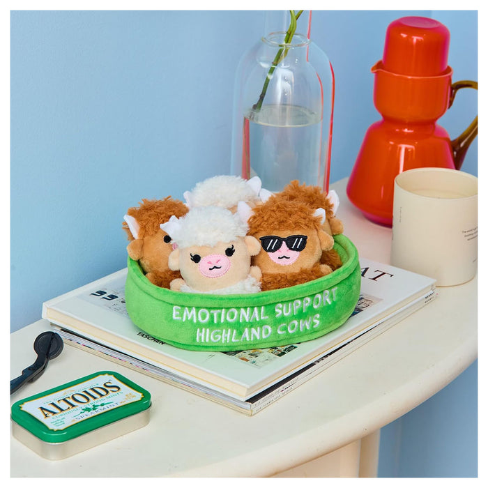 Emotional Support Highland Cows Plush Set