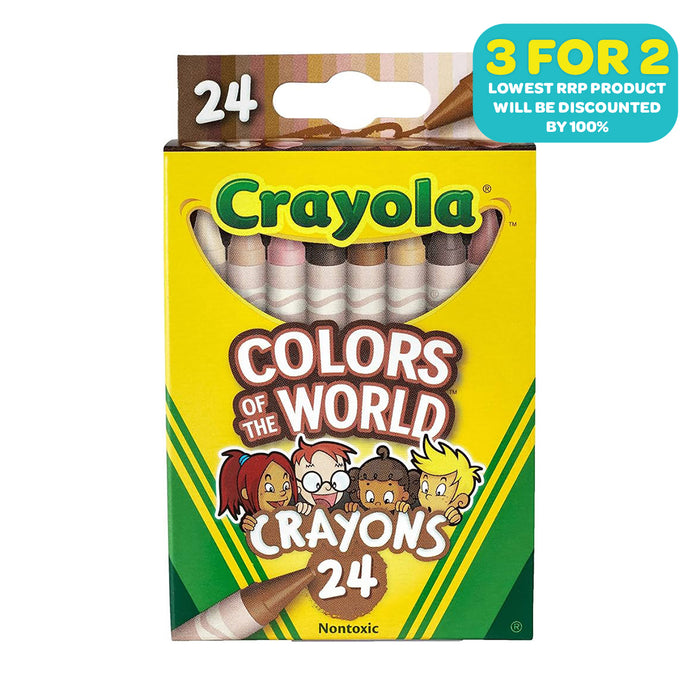 Crayola Colours of the World Crayons (24 Pack)