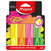 Maped Glitter Fluo Highlighter (4 Pack)