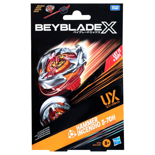 Beyblade X Hammer Incendio 3-70H UX Starter Pack with Balance Type Top
