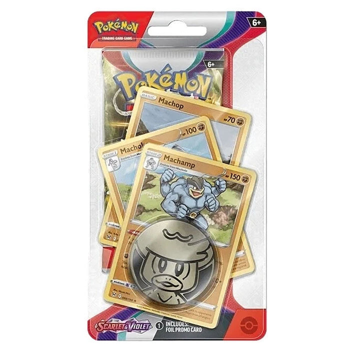 Pokémon TCG Scarlet & Violet Premium Checklane Blister Booster Machamp Evolution Line
