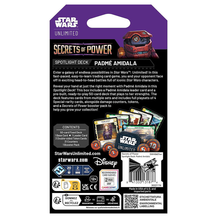 Star Wars: Unlimited: Secrets of Power Spotlight Deck - Padmé Amidala