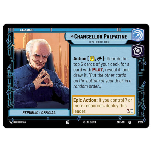 Star Wars: Unlimited: Secrets of Power Spotlight Deck - Chancellor Palpatine