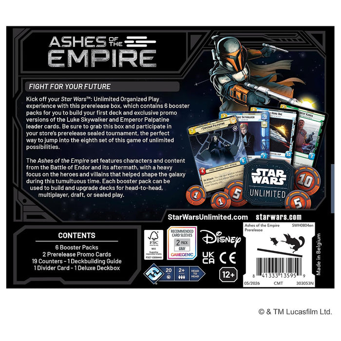 Star Wars: Unlimited: Ashes of the Empire Prerelease Set