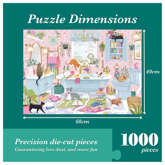 Falcon de luxe Tails in the Tub 1000 Piece Jigsaw Puzzle