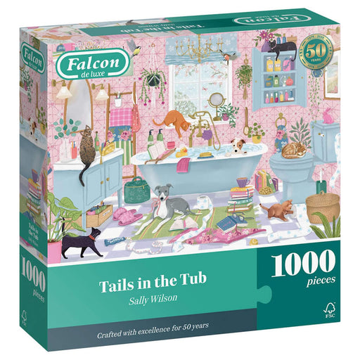 Falcon de luxe Tails in the Tub 1000 Piece Jigsaw Puzzle