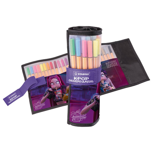 STABILO point 88 K-POP Demon Hunters Fineliner Pen Rollerset (25 Pack)