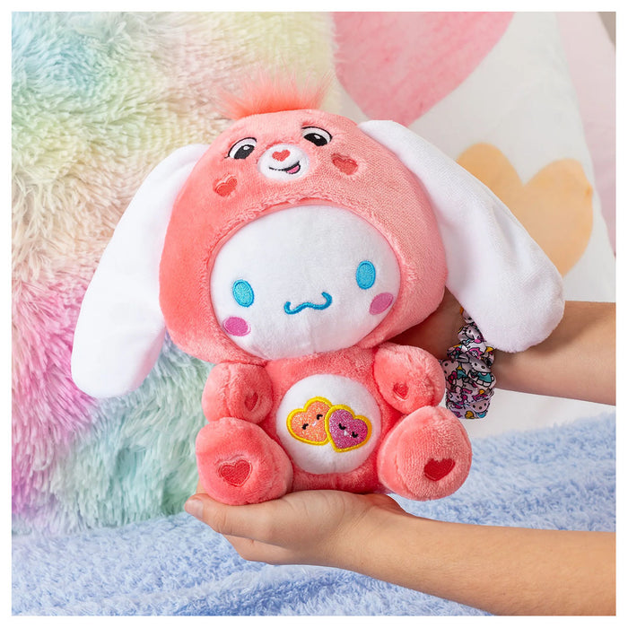 Care Bears x Cinnamoroll as Love-A-Lot Bear 22cm Plush 