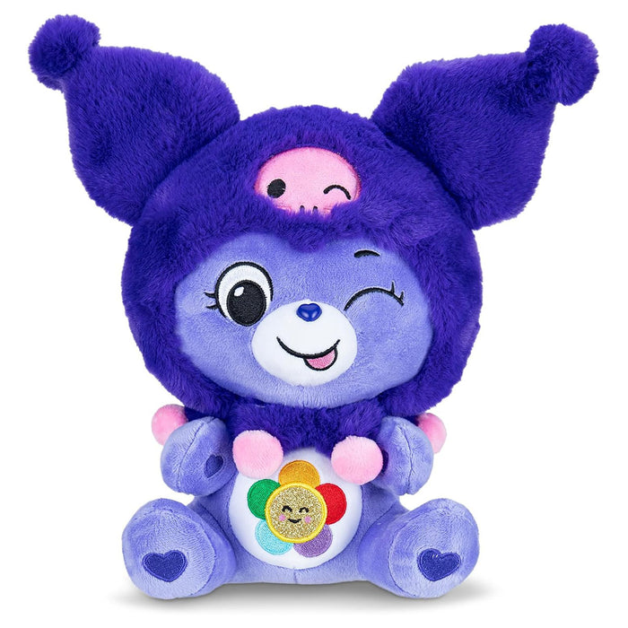 Care Bears x Hello Kitty and Friends: Harmony Bear as Kuromi 25cm Plush