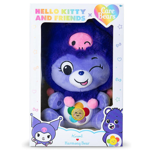 Care Bears x Hello Kitty and Friends: Harmony Bear as Kuromi 25cm Plush