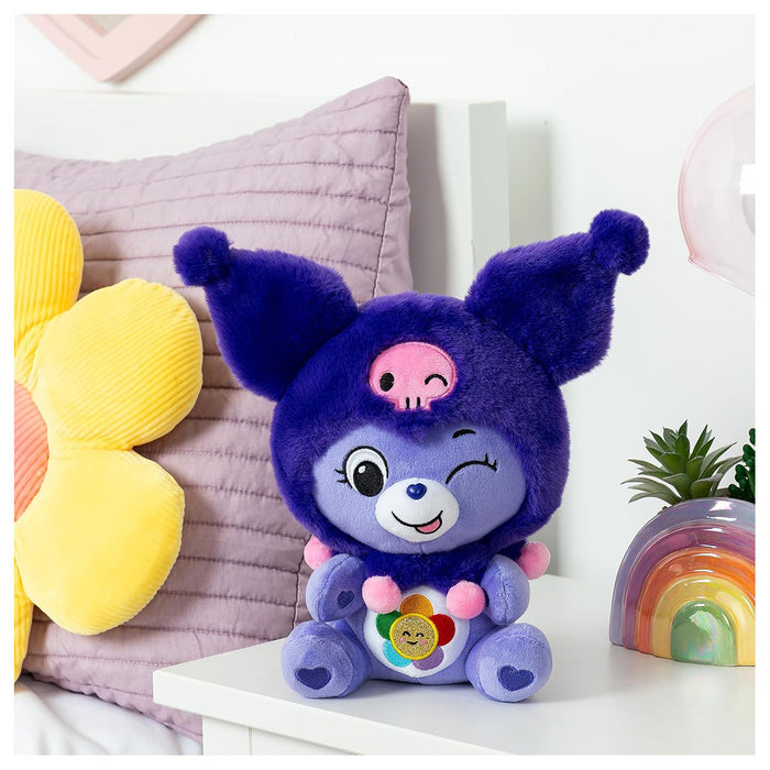 Care Bears x Hello Kitty and Friends: Harmony Bear as Kuromi 25cm Plush