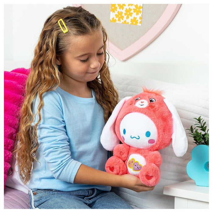 Care Bears x Hello Kitty and Friends: Cinnamoroll as Love-A-Lot Bear 25cm Plush