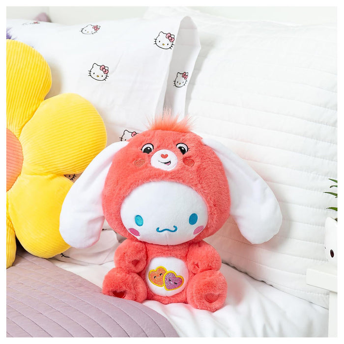 Care Bears x Hello Kitty and Friends: Cinnamoroll as Love-A-Lot Bear 25cm Plush
