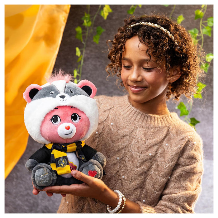 Care Bears x Harry Potter: Tenderheart Bear x Gryffindor House & Love-A-Lot Bear x Hufflepuff House 30cm Soft Toy (2 Pack)