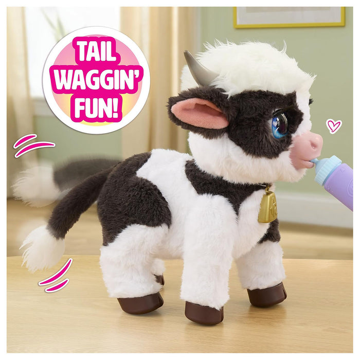 FurReal Riley the Feed & Follow Cow Interactive Plush Pet