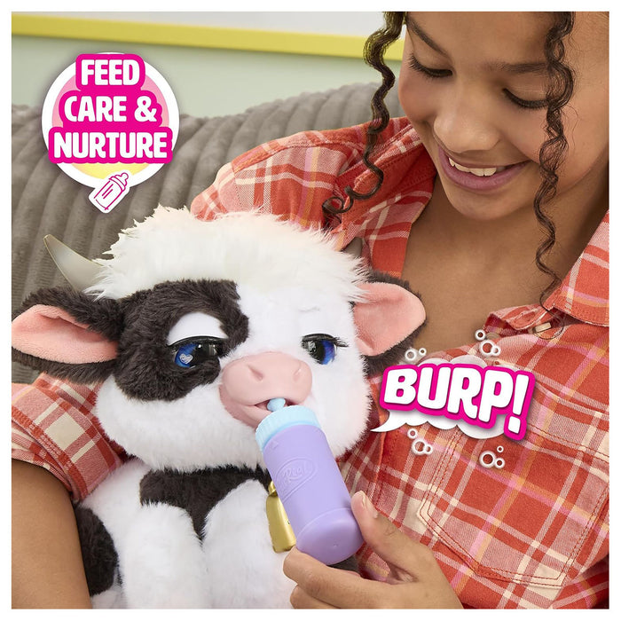 FurReal Riley the Feed & Follow Cow Interactive Plush Pet