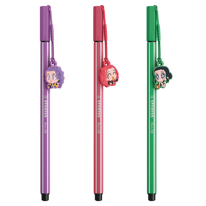 STABILO point 88 Premium Fibre-Tip + Pen 68 Fineliner K-POP Demon Hunters Pens (6 Pack) 