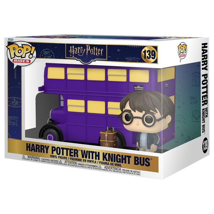 Funko Pop! Rides: Harry Potter with Knight Bus Super Deluxe Vinyl Figure #139