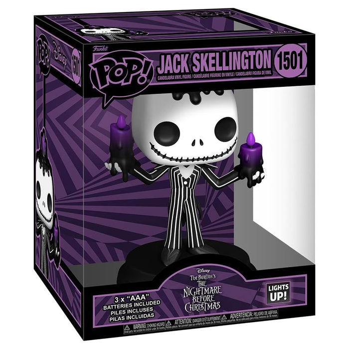 Funko Pop! The Nightmare Before Christmas: Jack Skellington Light Up Super Vinyl Figure #1501