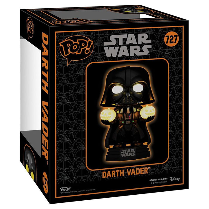 Funko Pop! Super: Star Wars: Light Up Darth Vader Holding Jack-O-Lanterns Bobblehead Figure #727