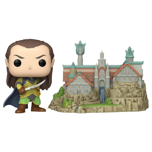 Funko Pop! Town: The Lord of the Rings S8: Elrond with Rivendell Vinyl Figures #1747