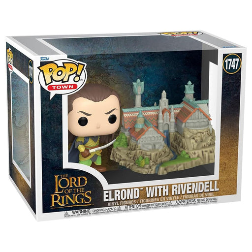 Funko Pop! Town: The Lord of the Rings S8: Elrond with Rivendell Vinyl Figures #1747