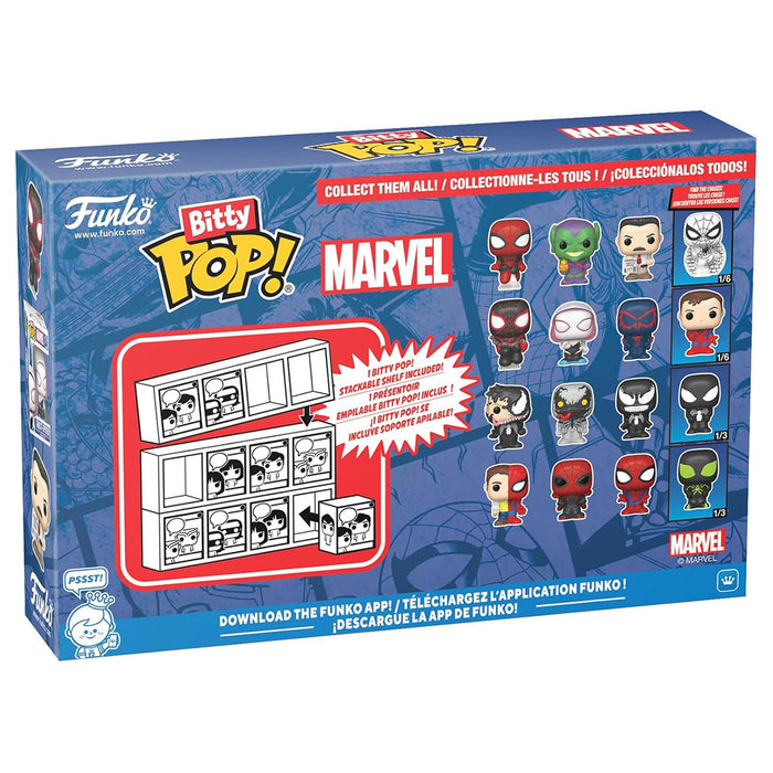 Funko Bitty Pop! Marvel Spider-Man Series 2 Chase Edition (4 Pack)