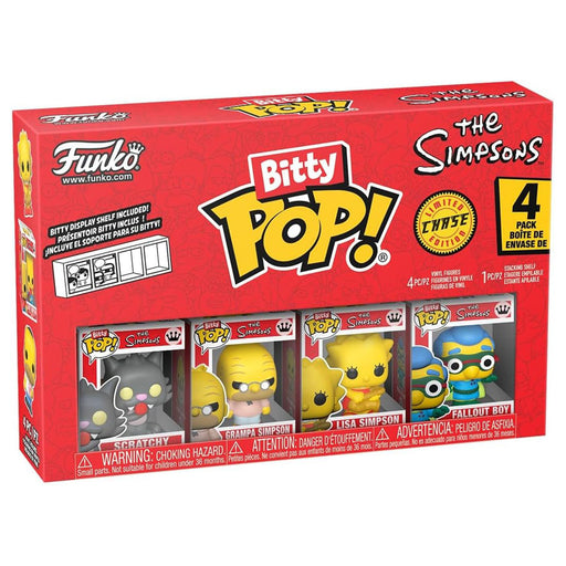 Funko Bitty Pop! The Simpsons Mini Figures Series 4 Chase Edition (4 Pack)
