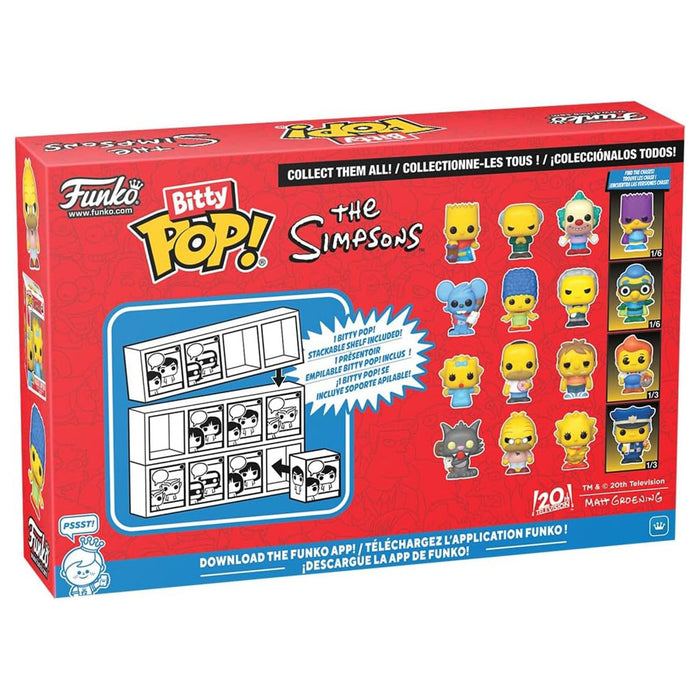 Funko Bitty Pop! The Simpsons Mini Figures Series 4 Chase Edition (4 Pack)