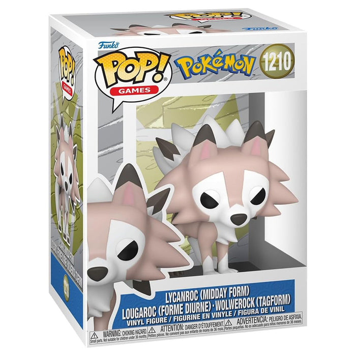 Funko Pop! Games: Pokemon: Lycanroc (Midday Form) Vinyl Figure #1210