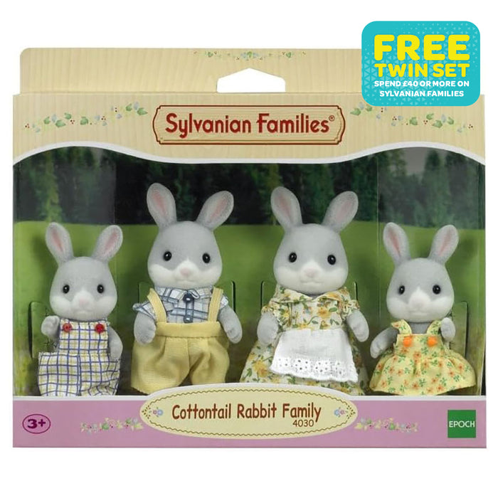 Sylvanian Families Cottontail Rabbit Family Figure Set