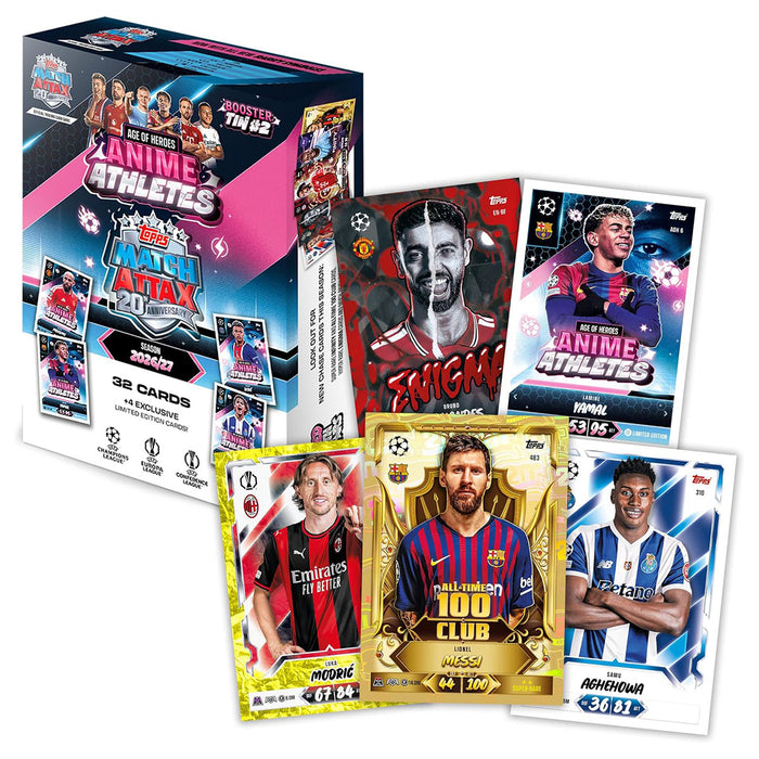 Topps Match Attax 20th Anniversary Age of Heroes Anime Athletes 2026/27 Cards Booster Tin #2
