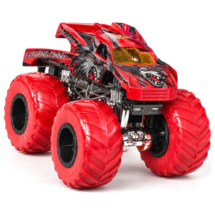 Hot Wheels Monster Trucks Stripes Earned:  Crashing Canine Truck 3/4