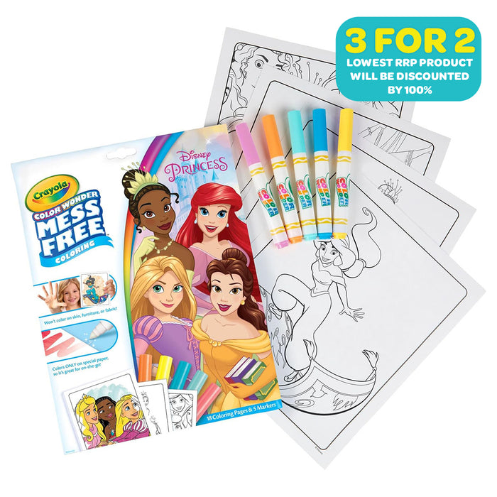 Crayola Color Wonder Mess Free Colouring Disney Princess