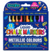 Chalk Markers Metallic Colours Extra Fine Tip 1mm 12 Pack